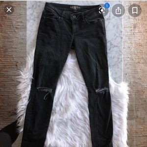 Lucky brand black Charlie skinny jeans